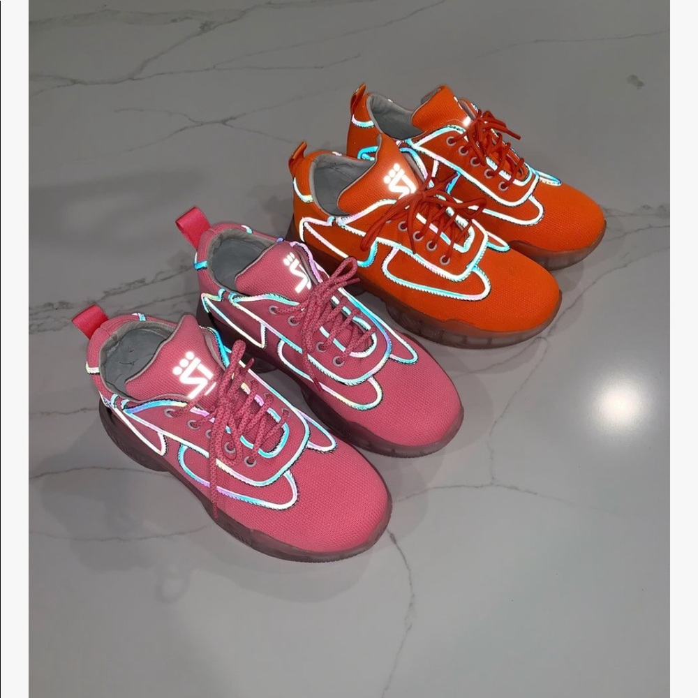 Shane Justin glow trainer sneakers BRAND NEW